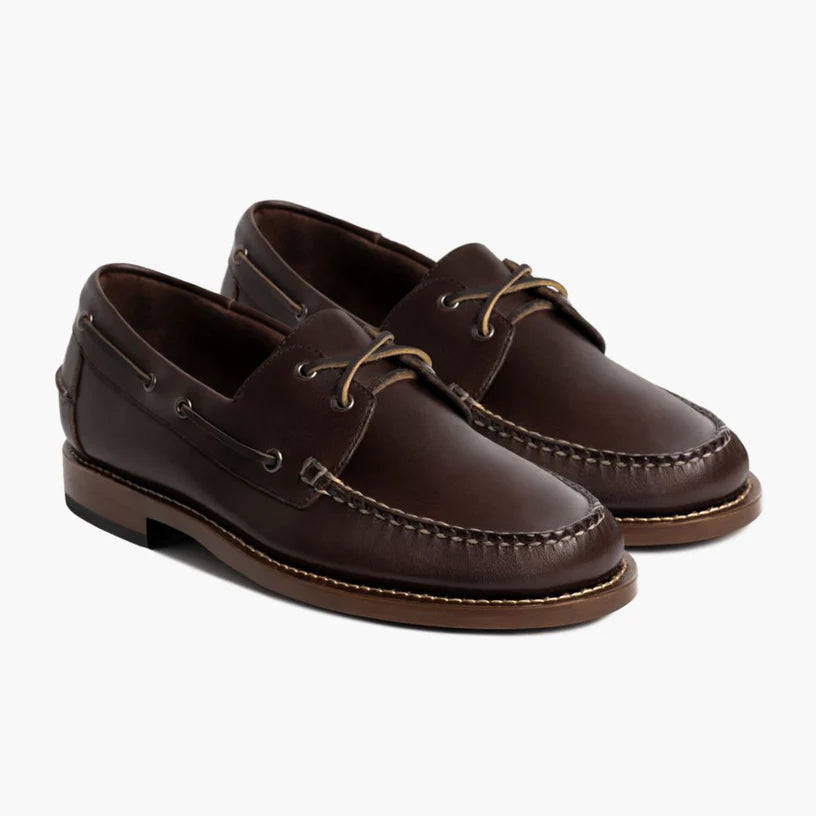 Zampa Dark Brown Boat Shoes – Vegan Basics