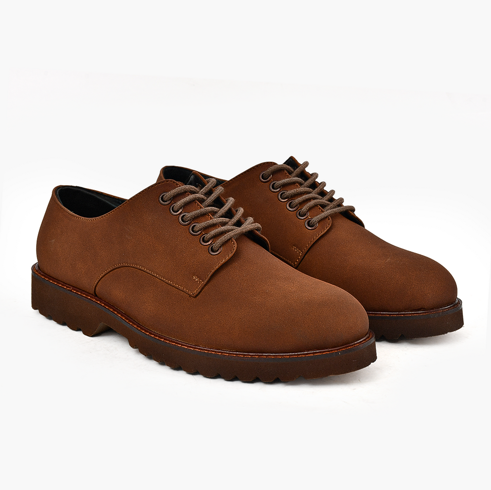 Luca Tan Suede Broader Shoes – Vegan Basics