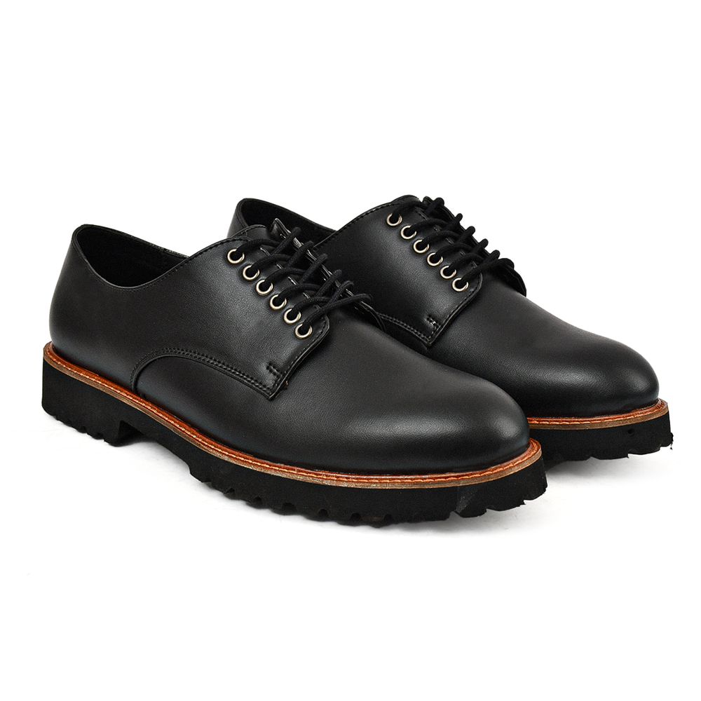 Luca Black Orange Broader Shoes – Vegan Basics - Main Image