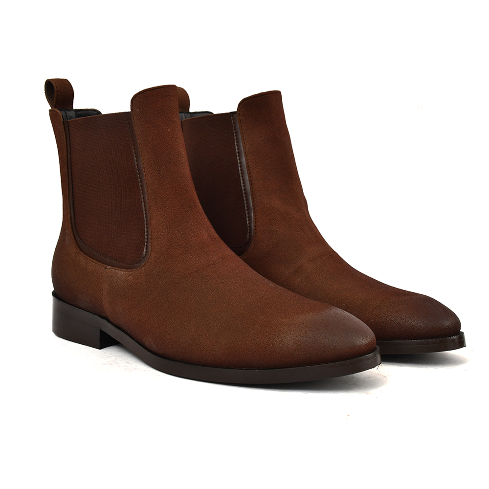 Brigadier Dark Tan Boots – Vegan Basics