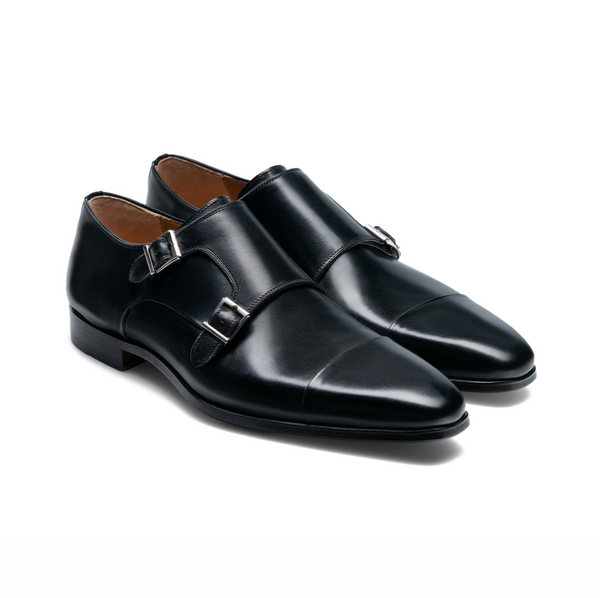 Gigo Black Monk Shoes