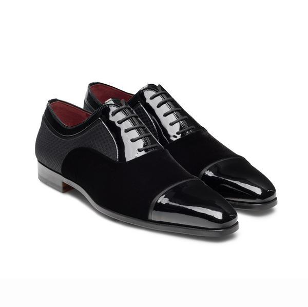 Kalo Black Patent Oxford Shoes