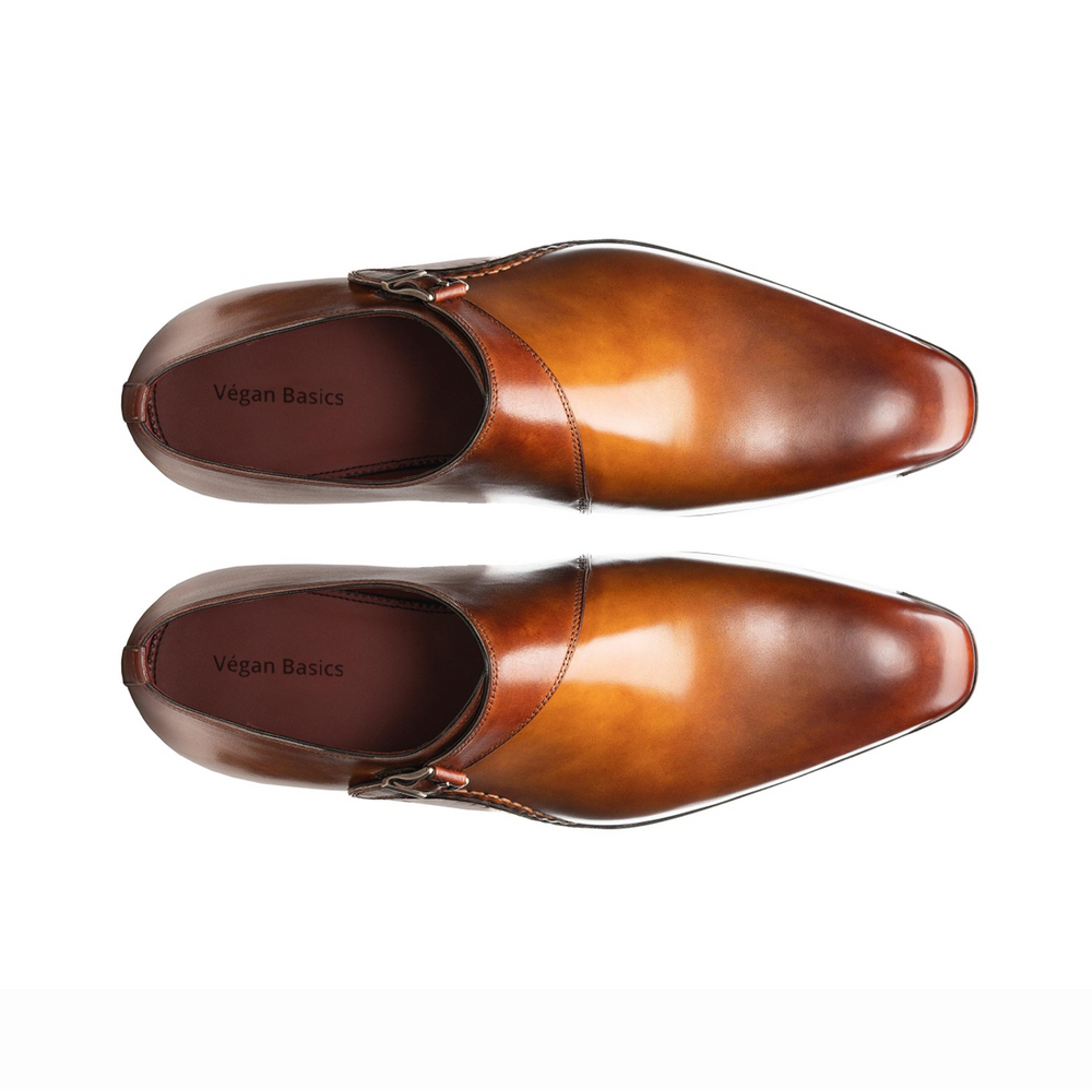 Karwa Brown Single Strap Monk Shoes – Vegan Basics
