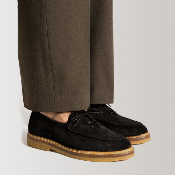 Driftors Black Suede Shoes
