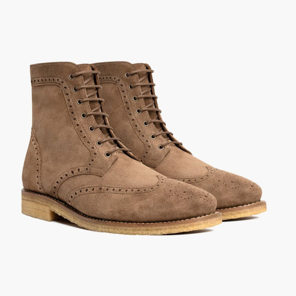 Vanguard Camel Suede Boots