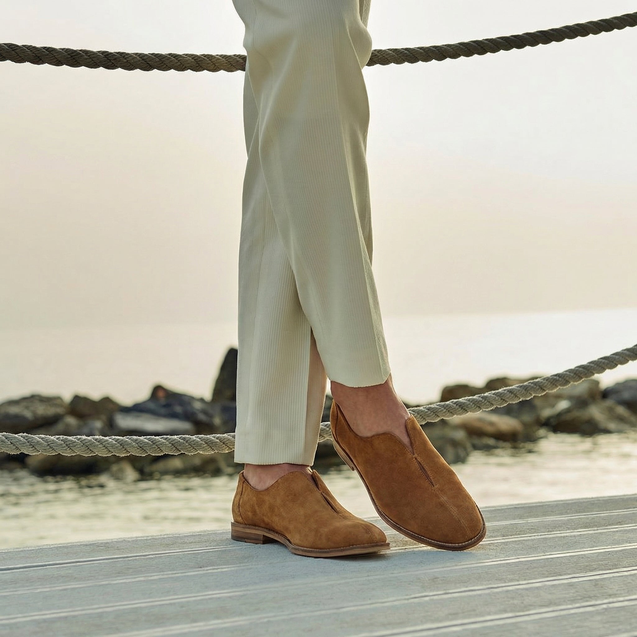 VB Brown Suede Sliffers – Vegan Basics