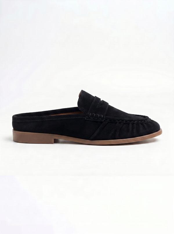 VB Capri Black Suede Mules