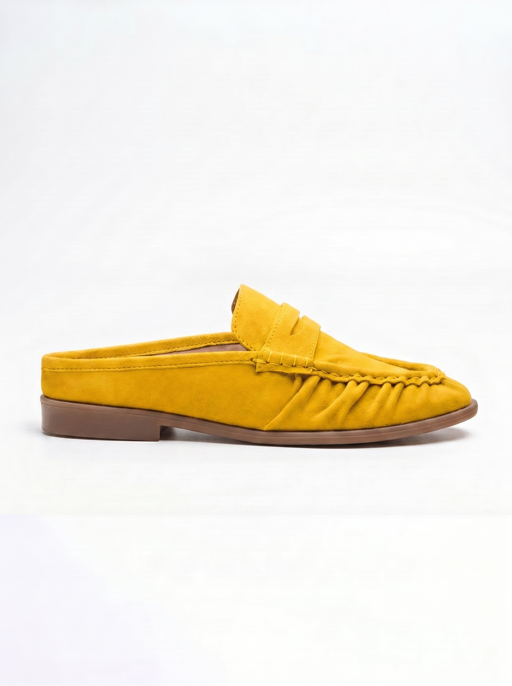 VB Capri Yellow Suede Mules – Vegan Basics