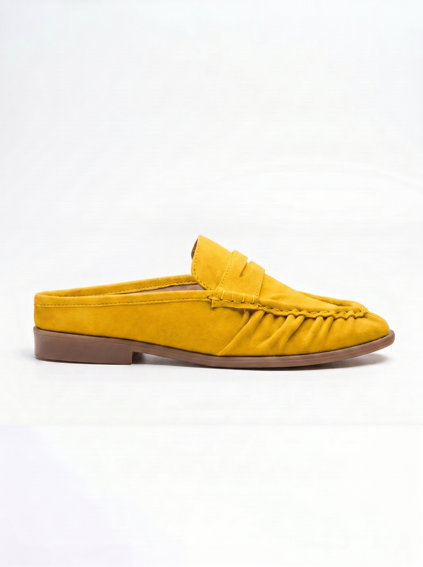 VB Capri Yellow Suede Mules