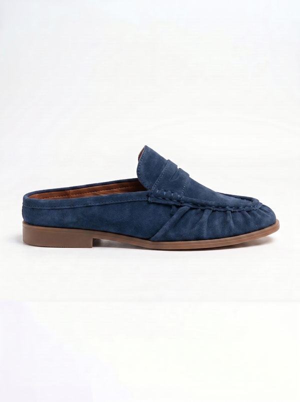 VB Capri Blue Suede Mules