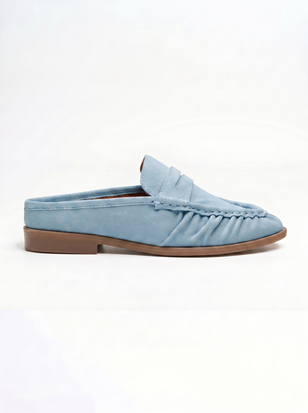 VB Capri Sky Blue Suede Mules