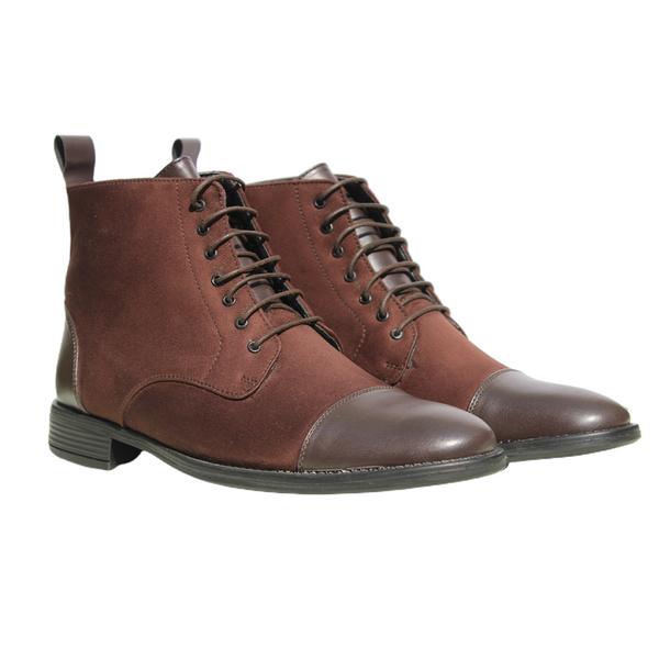 Brown High Ankle Military Boots