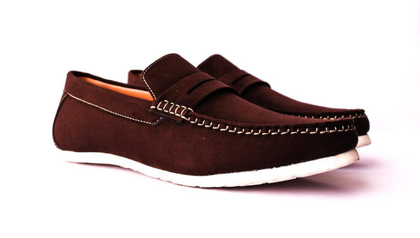 Brown Suede Men Drivers